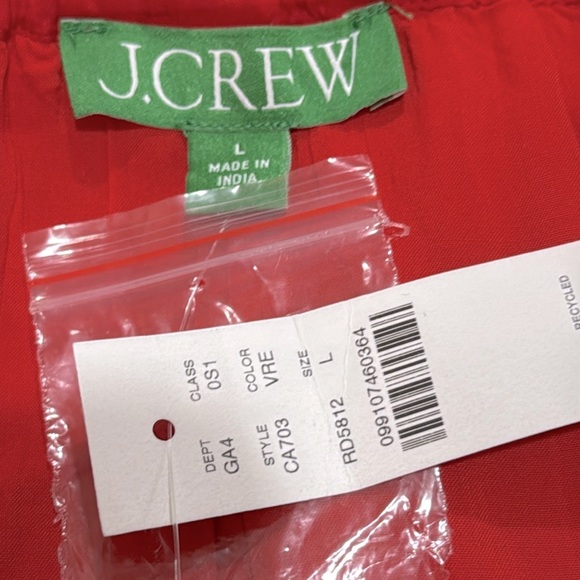 NWT J.Crew Pintuck Midi Dress In Drapey Organza sz L - Picture 10 of 13